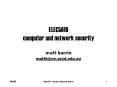 ELEC5616 computer and network security PowerPoint PPT Presentation