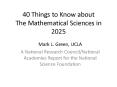 40 Things to Know about The Mathematical Sciences in 2025 PowerPoint PPT Presentation