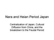 Nara and Heian Period Japan