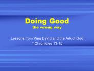 Doing Good the wrong way