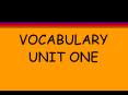 VOCABULARY PowerPoint PPT Presentation