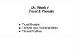 IA: Week 1 Trust PowerPoint PPT Presentation
