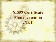 X.509 Certificate Management in .NET