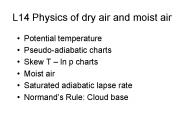 L14 Physics of dry air and moist air