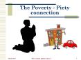 The Poverty - Piety connection PowerPoint PPT Presentation