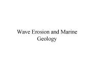 Wave Erosion and Marine Geology