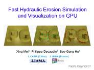 Fast Hydraulic Erosion Simulation and Visualization on GPU