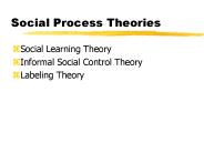 Social Process Theories