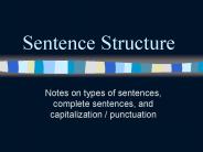 Sentence Structure
