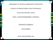 Harry J's Hydrogel Seminar