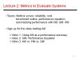 Lecture 2: Metrics to Evaluate Systems PowerPoint PPT Presentation