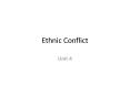 Ethnic Conflict PowerPoint PPT Presentation