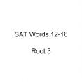 SAT Words 12-16 PowerPoint PPT Presentation