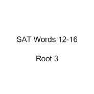 SAT Words 12-16