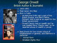 George Orwell British Author