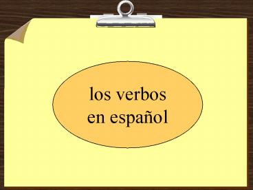 los verbos