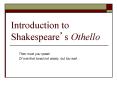 Introduction to Shakespeare PowerPoint PPT Presentation