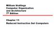 William Stallings Computer Organization and Architecture 7th Edition PowerPoint PPT Presentation