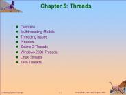 Chapter 5: Threads