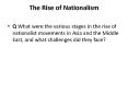 The Rise of Nationalism PowerPoint PPT Presentation