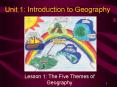 Unit 1: Introduction to Geography PowerPoint PPT Presentation