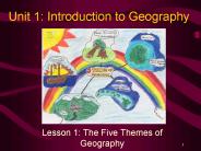 Unit 1: Introduction to Geography