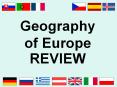 Geography of Europe REVIEW PowerPoint PPT Presentation