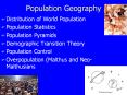 Population Geography PowerPoint PPT Presentation