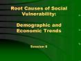 Root Causes of Social Vulnerability:  Demographic and Economic Trends  Session 6 PowerPoint PPT Presentation
