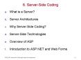 6. Server-Side Coding PowerPoint PPT Presentation