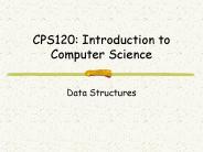 CPS120: Introduction to Computer Science