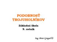 PODOBNOST TROJUHOLN