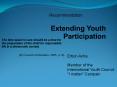 Extending Youth Participation PowerPoint PPT Presentation