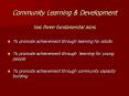 Community Learning PowerPoint PPT Presentation