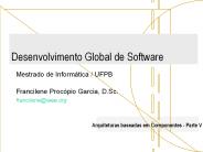 Desenvolvimento Global de Software