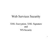 Web Services Security