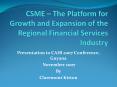 CSME  PowerPoint PPT Presentation