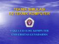 TEKNIK SIMULASI D3 TEKNIK KOMPUTER PowerPoint PPT Presentation