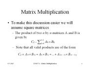 Matrix Multiplication