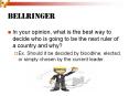 Bellringer PowerPoint PPT Presentation