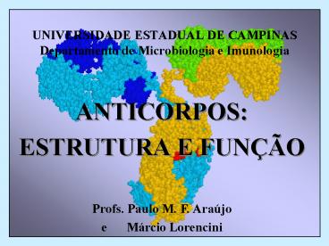 UNIVERSIDADE ESTADUAL DE CAMPINAS Departamento de Microbiologia e Imunologia