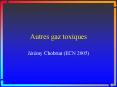 Autres gaz toxiques PowerPoint PPT Presentation