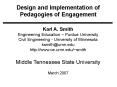 Design and Implementation of Pedagogies of Engagement PowerPoint PPT Presentation
