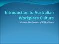 Introduction to Australian Workplace Culture PowerPoint PPT Presentation