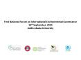 First National Forum on International Environmental Governance PowerPoint PPT Presentation