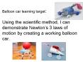 Balloon car learning target: PowerPoint PPT Presentation