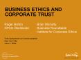 BUSINESS ETHICS AND CORPORATE TRUST PowerPoint PPT Presentation