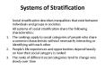 Systems of Stratification PowerPoint PPT Presentation