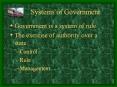 Systems of Government PowerPoint PPT Presentation