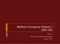 Modern European History I HIS-106 PowerPoint PPT Presentation
